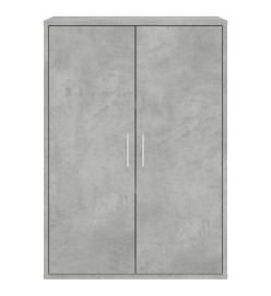 Buffet gris béton 60x31x84 cm bois d'ingénierie