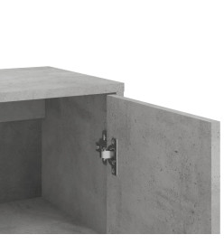 Buffet gris béton 60x31x84 cm bois d'ingénierie