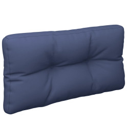Coussins de palette lot de 2 bleu marine tissu