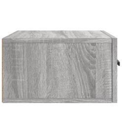 Table de chevet murale sonoma gris 35x35x20 cm