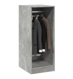 Garde-robe gris béton 48x41x102 cm bois d'ingénierie