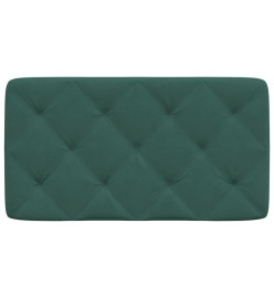 Coussin de tête de lit vert foncé 80 cm velours