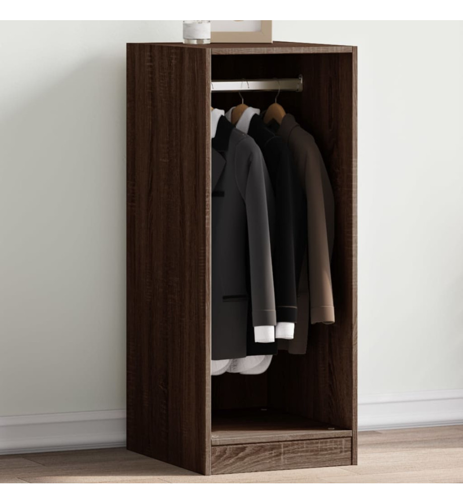 Garde-robe chêne marron 48x41x102 cm bois d'ingénierie