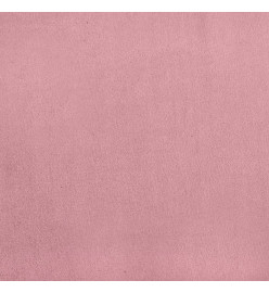 Cadre de lit avec tête de lit Rose 90x190 cm Velours