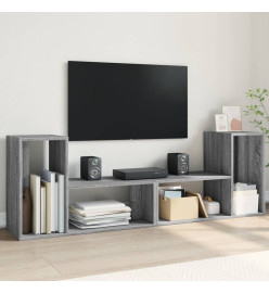 Meubles TV 2 pcs sonoma gris 75x30x50 cm bois d'ingénierie