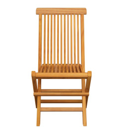 Chaises de jardin avec coussins bordeaux 8 pcs Teck massif