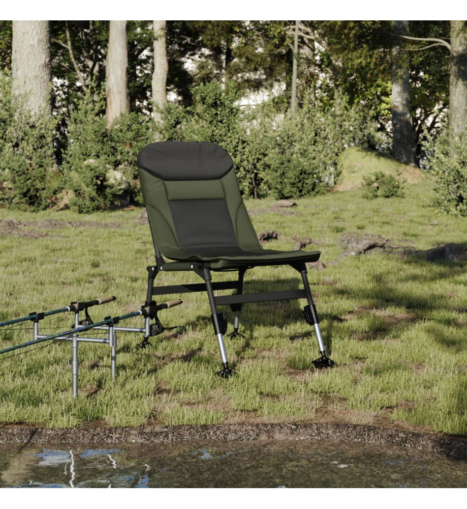 Chaise de pêche avec pieds à boue réglables pliable vert Chaise de pêche avec pieds à boue réglables pliable vert