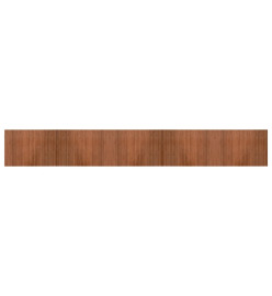 Tapis rectangulaire marron 70x500 cm bambou