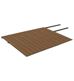 Panneaux de terrasse et accessoires WPC Marron/gris 26 m² 2,2 m