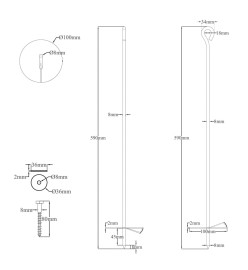 Ancres de terre 10 pcs 10x60 cm Métal galvanisé