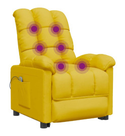 Fauteuil de massage Jaune Tissu