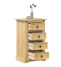 Table de chevet Corona 53x39x84 cm bois de pin massif