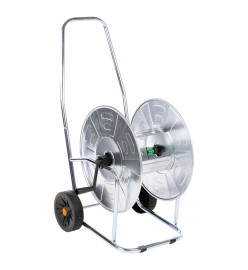 Chariot d'enrouleur pour tuyau de 80 m 3/4" acier