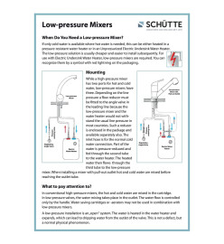 SCHÜTTE Mitigeur de lavabo à basse pression ORAZI chrome