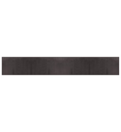 Tapis rectangulaire marron foncé 60x400 cm bambou