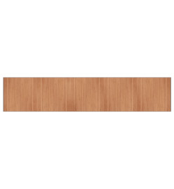 Tapis rectangulaire naturel 100x500 cm bambou