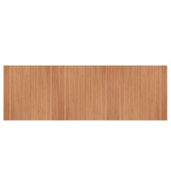 Tapis rectangulaire naturel 100x300 cm bambou