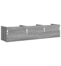 Armoires murales 2pcs sonoma gris 75x18x16,5 cm bois ingénierie