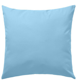 Oreiller d'extérieur 2 pcs 45 x 45 cm Bleu clair