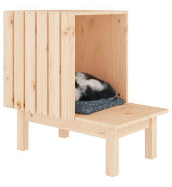 Maison pour chat 60x36x60 cm Bois de pin massif