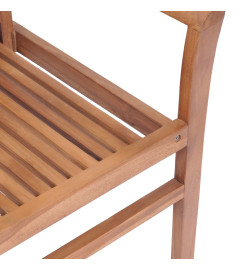 Chaises à dîner 8pcs avec coussins vert vif Bois de teck solide
