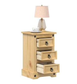 Table de chevet Corona 35x32,5x58 cm bois de pin massif