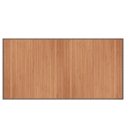 Tapis rectangulaire naturel 100x200 cm bambou