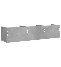 Armoires murales 2pcs gris béton 75x18x16,5cm bois d'ingénierie