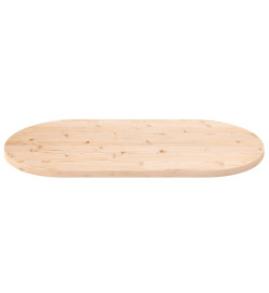 Dessus de table 90x45x2,5 cm bois de pin massif ovale