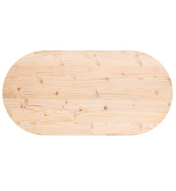 Dessus de table 90x45x2,5 cm bois de pin massif ovale