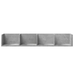 Armoires murales 2pcs gris béton 99x18x16,5cm bois d'ingénierie