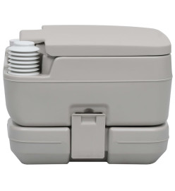 Toilette portable de camping Gris 10+10 L