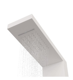 Système de panneau de douche Aluminium Blanc