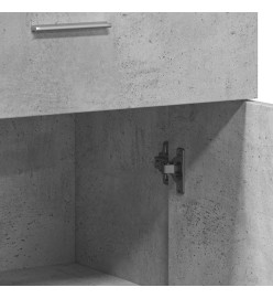 Buffets 2 pcs gris béton 60x30x84 cm bois d'ingénierie