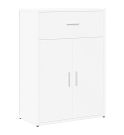 Buffets 2 pcs blanc 60x30x84 cm bois d'ingénierie