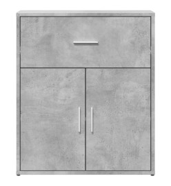 Buffets 2 pcs gris béton 60x31x70 cm bois d'ingénierie