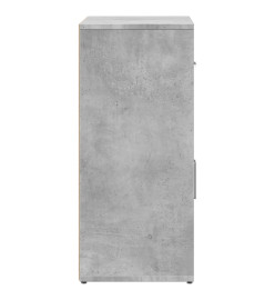 Buffets 2 pcs gris béton 60x31x70 cm bois d'ingénierie