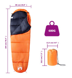 Sac de couchage momie pour adultes camping 3 saisons