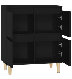 Buffet Noir 60x35x70 cm Bois d'ingénierie