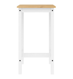 Ensemble de bar 5 pcs Blanc Bois de pin massif