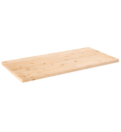Dessus de table 100x50x2,5 cm bois de pin massif rectangulaire