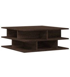 Table basse chêne marron 70x70x29 cm bois d'ingénierie