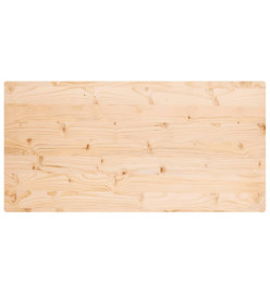 Dessus de table 100x50x2,5 cm bois de pin massif rectangulaire