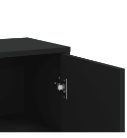 Buffets 3 pcs noir 60x31x84 cm bois d'ingénierie