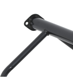 Porte-selle mural noir fer