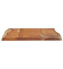 Dessus de table 80x60x2,5 cm rectangulaire bois massif acacia