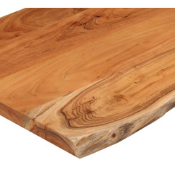 Dessus de table 80x60x2,5 cm rectangulaire bois massif acacia