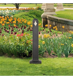 Réservoir de jardin avec robinet Anthracite Aspect de pierre