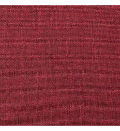 Repose-pied Rouge bordeaux 78x56x32 cm Tissu