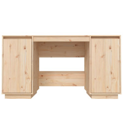 Bureau 140x50x75 cm bois massif de pin